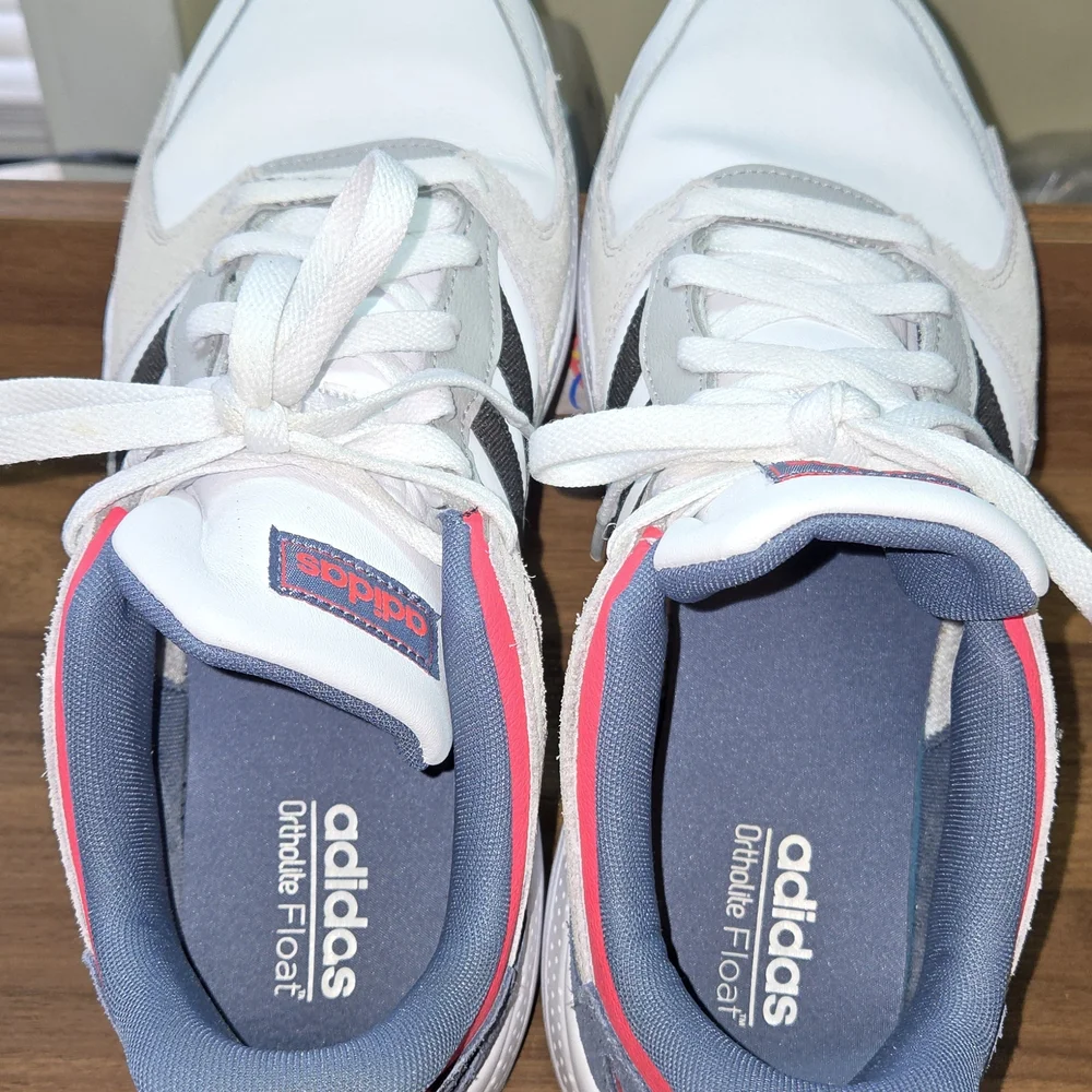 Adidas Chaos Solar Red Men's Athletic Shoes - White, Gray, and Red